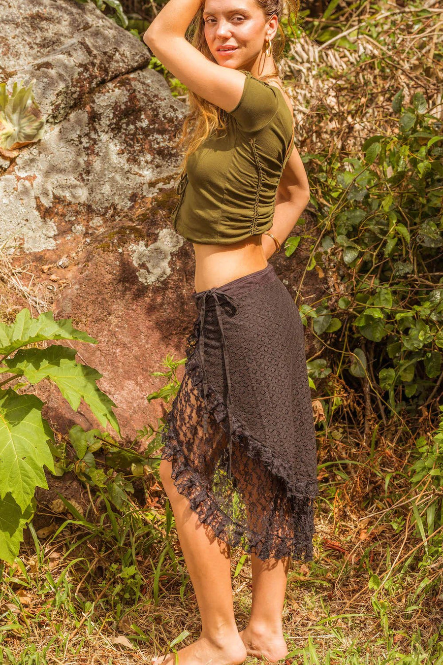 GAIA SKIRT RMX BLACK - Trancentral Shop