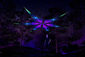 Geometry Galaxy UV-Reactive Canopy Ceiling Decoration - Trancentral Shop