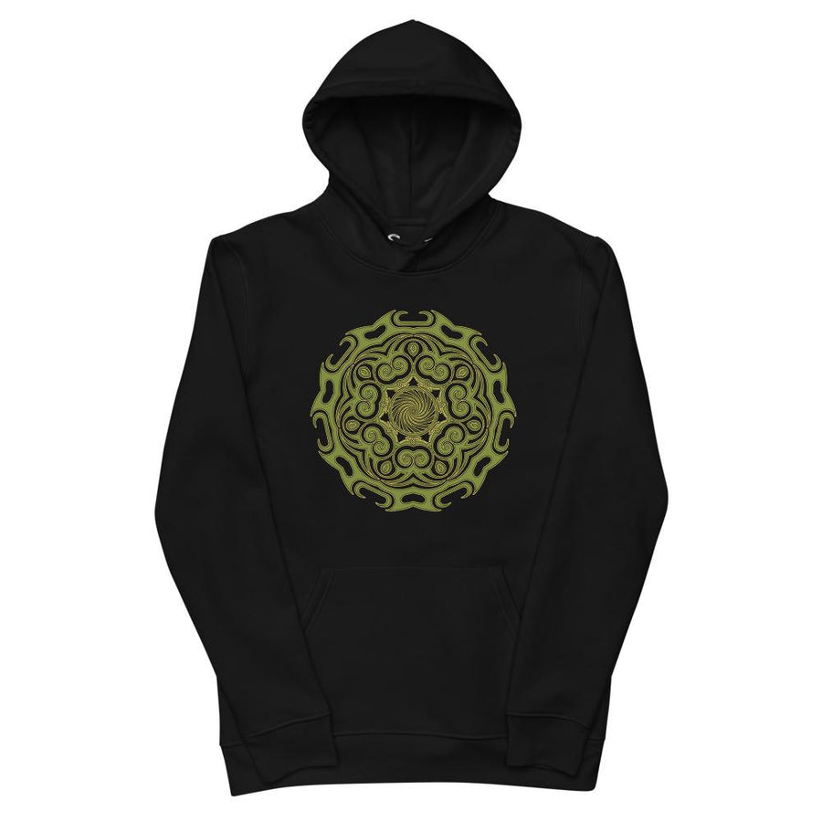 Green Sacred wheel Unisex eco hoodie - Trancentral Shop