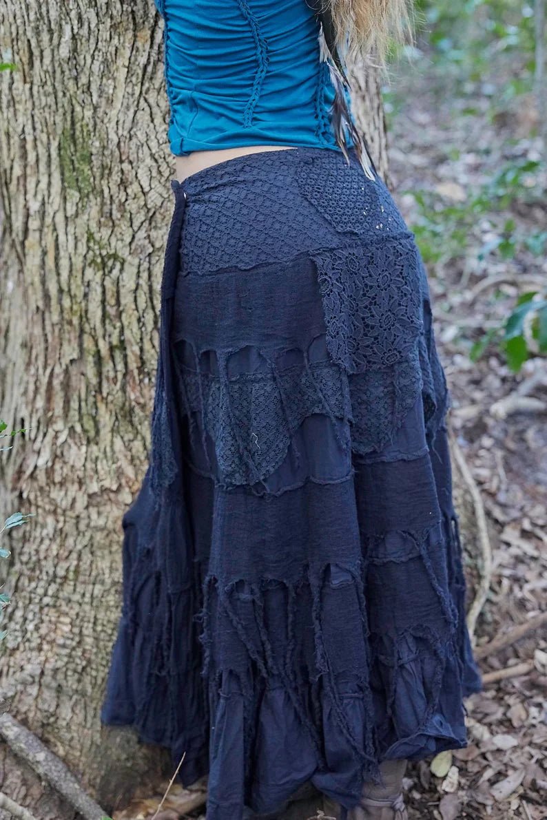 GYPSY QUEEN SKIRT BLACK - Trancentral Shop