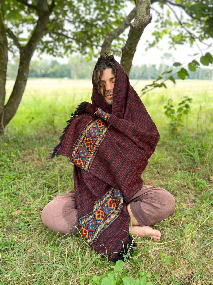 JHANA MEDITATION PRAYER SHAWL BLANKET COSY - Trancentral Shop