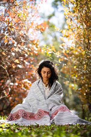 JHANA MEDITATION PRAYER SHAWL BLANKET COSY - Trancentral Shop