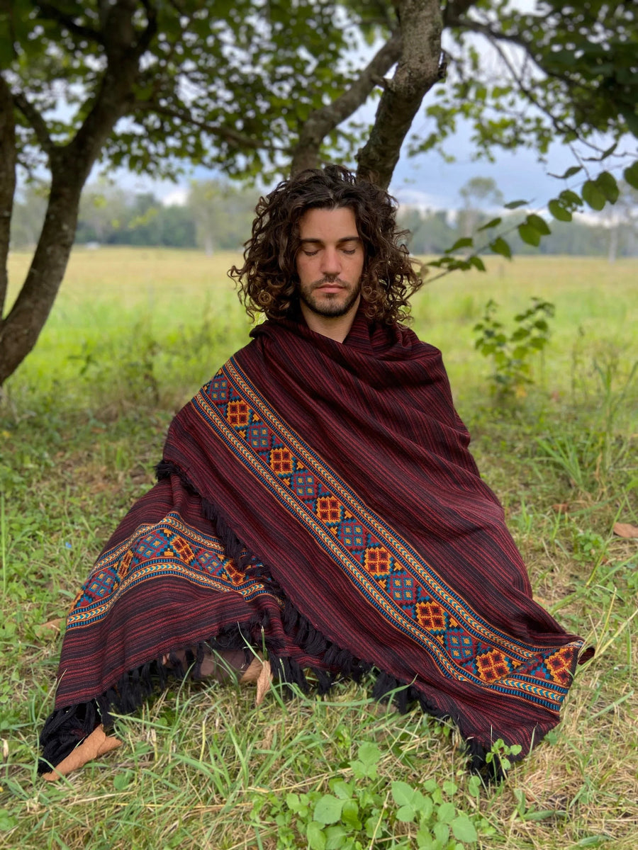 JHANA MEDITATION PRAYER SHAWL BLANKET COSY - Trancentral Shop