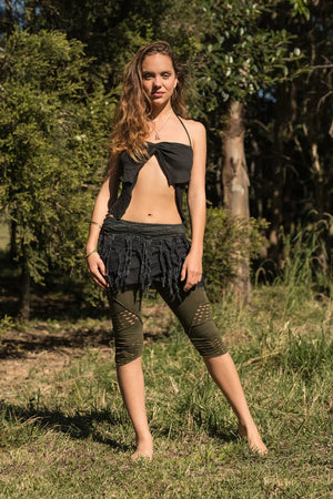 JUNGLE SKIRT BLACK - Trancentral Shop