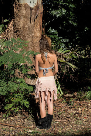 JUNGLE SKIRT IN WARM PINK - Trancentral Shop