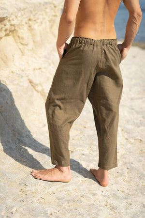 KOWA ORGANIC HEMP PANTS SAGE GREEN - Trancentral Shop