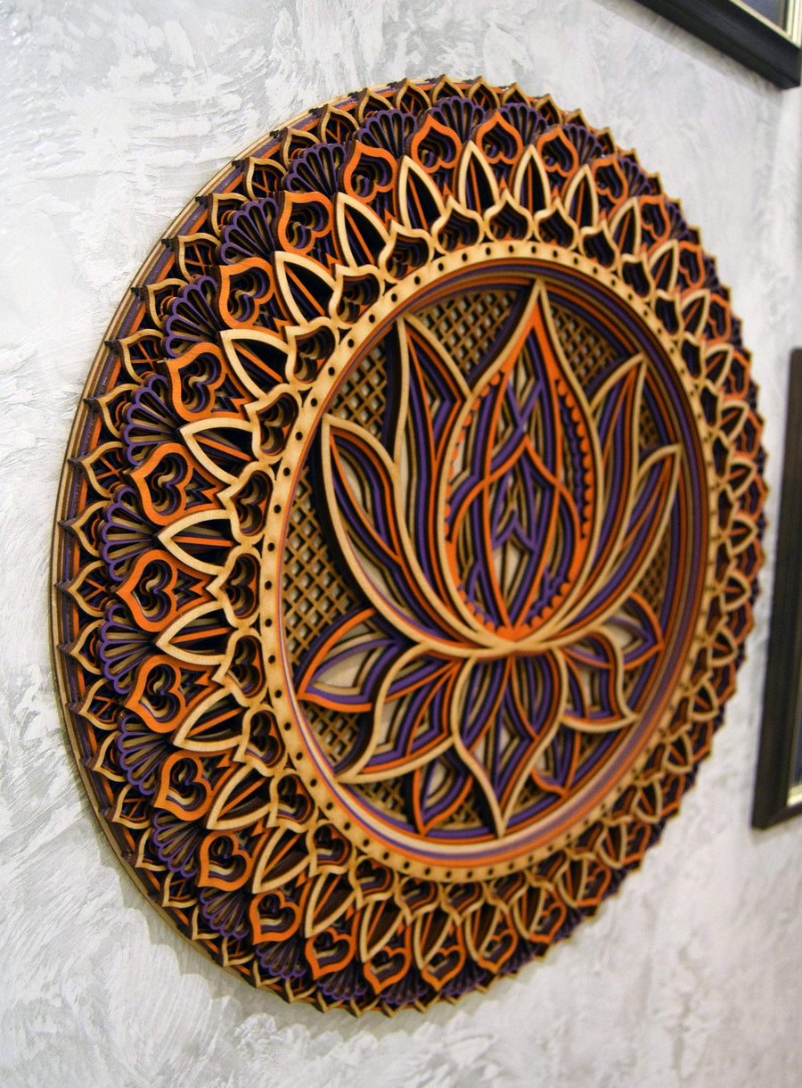 Lotus Flower Mandala wall art - Trancentral Shop