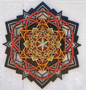 Lotus Mandala v2 Wall Art - Trancentral Shop