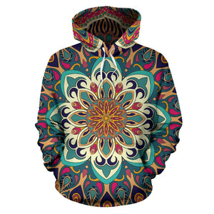 Lovely Boho Mandala All Over Hoodie - Trancentral Shop