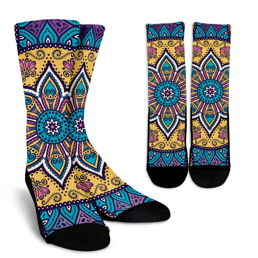 Lovely Boho Mandala Vol. 3 Crew Socks - Trancentral Shop