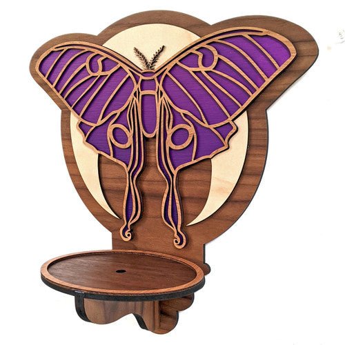 Luna Moth Shelf/Sconce design by Julie Banwellund - Trancentral Shop