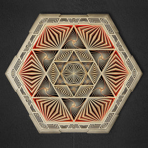 Magen Wall Art Sacred Geometry LED Lamp - Trancentral Shop