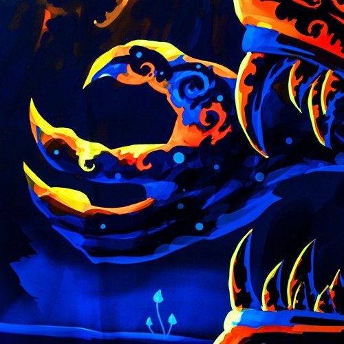 Magic Mushroom Werewolves – Psychedelic UV-Reactive Tapestry - Trancentral Shop