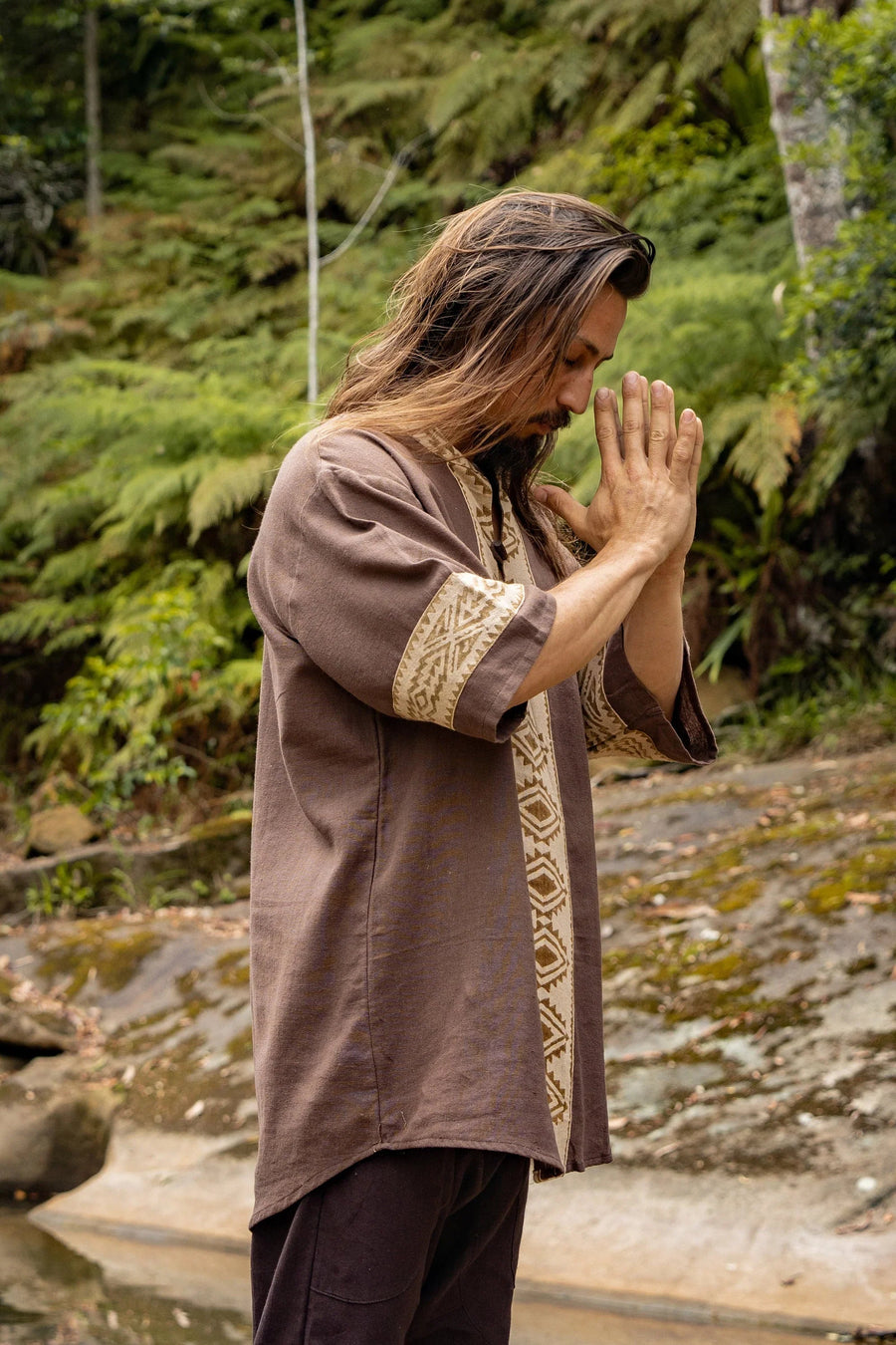 MAHADI BROWN MENS SHAMANIC TOP CEREMONY - Trancentral Shop