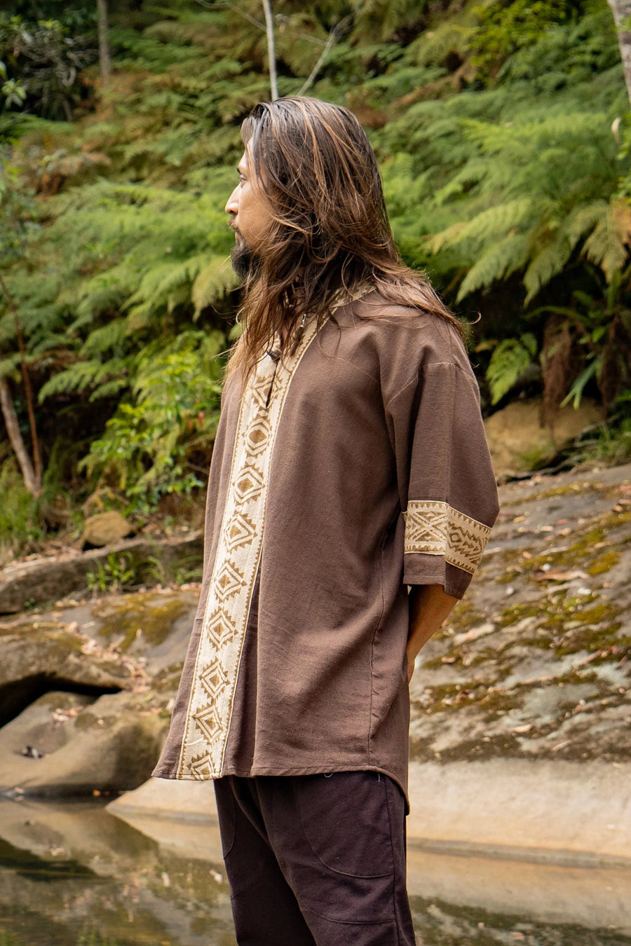 MAHADI BROWN MENS SHAMANIC TOP CEREMONY - Trancentral Shop