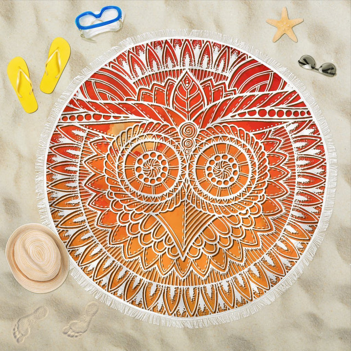 Mandala Owl Beach Blanket - Trancentral Shop