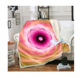 Meditation Throw Blanket | Healing Fleece Blanket | Mana - Trancentral Shop