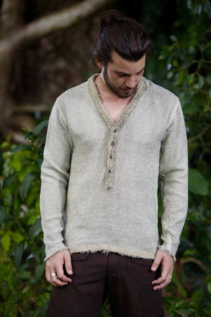 MENS LONG SLEEVE TOP HANDMADE NEO - Trancentral Shop