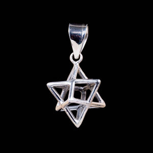 Merkaba Pendant - Silver - Trancentral Shop