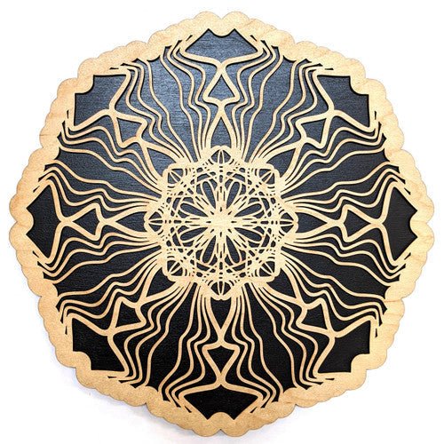 Mushroom Cap Mandala Two Layer Wall Art - Trancentral Shop