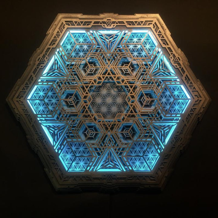 Navi Wall Art Sacred Geometry Led Lamp - Trancentral Shop