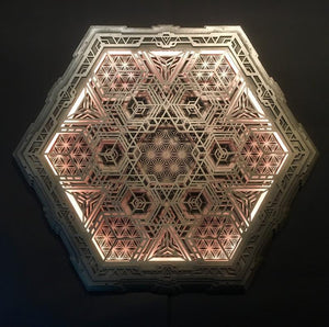 Navi Wall Art Sacred Geometry Led Lamp - Trancentral Shop