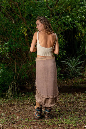 PALO SANTO SKIRT MAUVE - Trancentral Shop