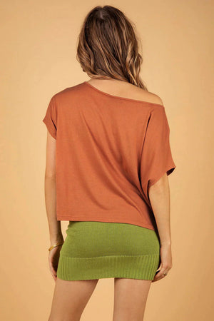 PARIS T SHIRT RUST ORANGE - Trancentral Shop