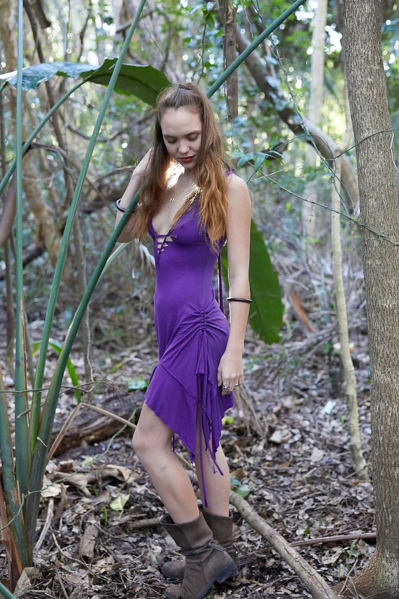 PIXIE DRESS IN PURPLE - Trancentral Shop