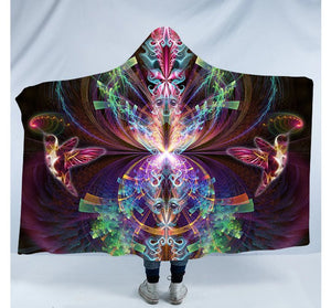 Psy Blanket Hoodie | Festival Hooded Blanket | Sherpa | | See You - Trancentral Shop