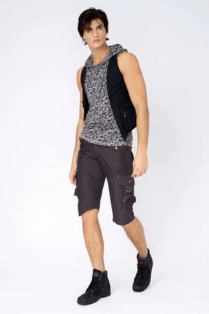 PSY HOODED SINGLET - Trancentral Shop