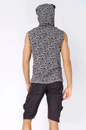 PSY HOODED SINGLET - Trancentral Shop