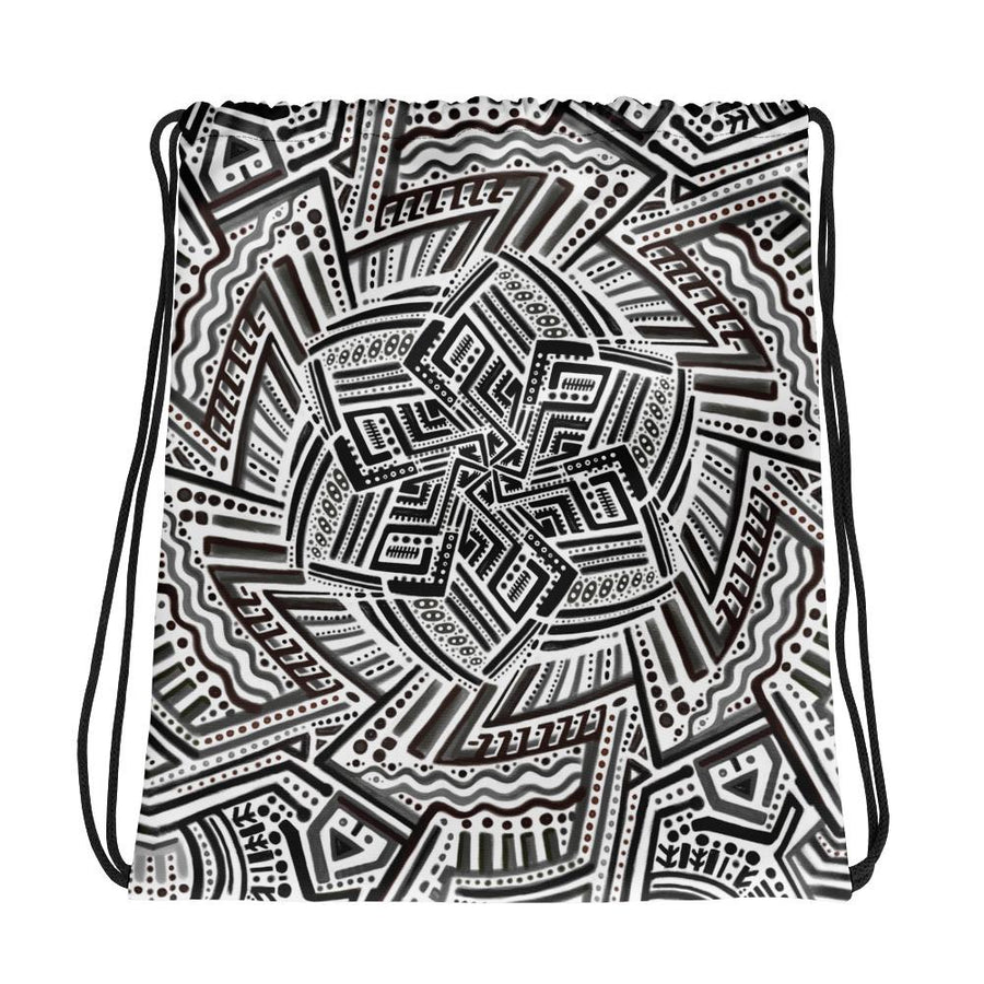 Psy strom pattern Drawstring bag - Trancentral Shop