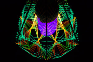 Psychedelic String art 3D lamp - Trancentral Shop
