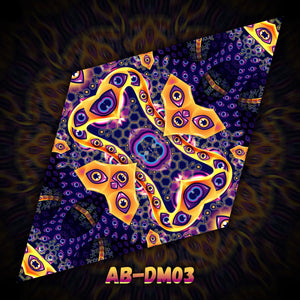 Psychedelic UV-Reactive Element – Ceiling Decoration Abracadabra UV-Diamond - Trancentral Shop