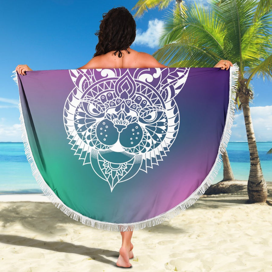 Cat Mandala Beach Blanket - Trancentral Shop