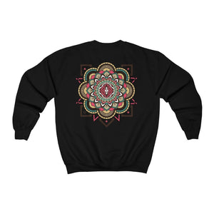 Sangoma mandala Heavy Blend™ Crewneck Sweatshirt - Trancentral Shop