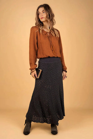 SEYA LINEN TOP RUSTY - Trancentral Shop