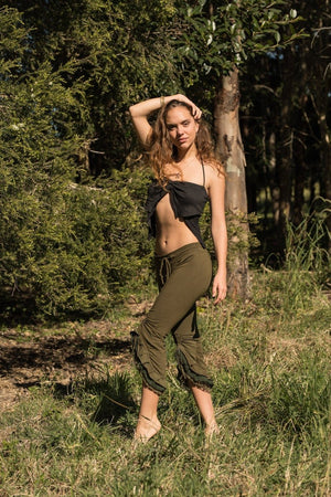 SHAKTI LEGGINGS GREEN - Trancentral Shop