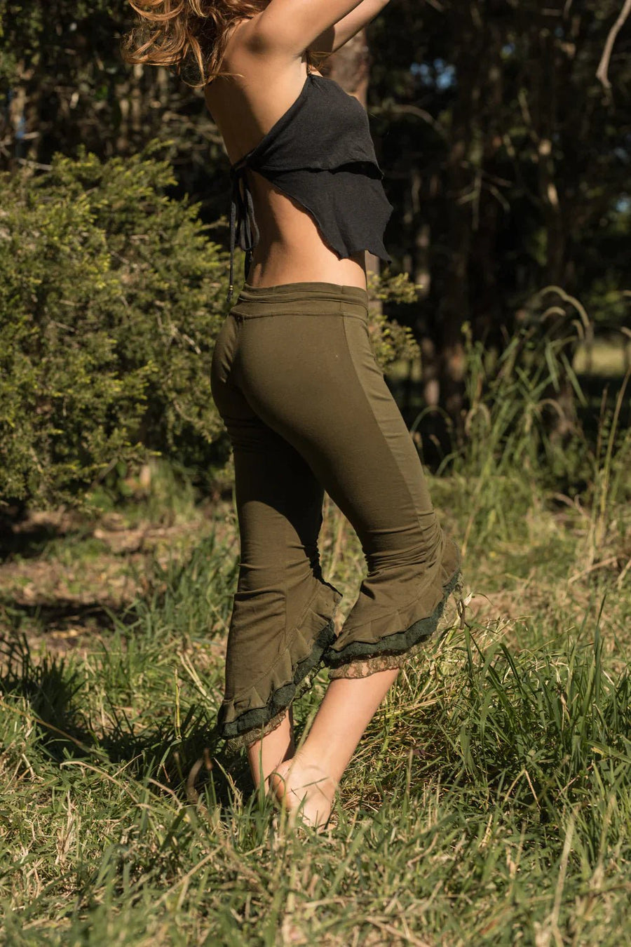 SHAKTI LEGGINGS GREEN - Trancentral Shop