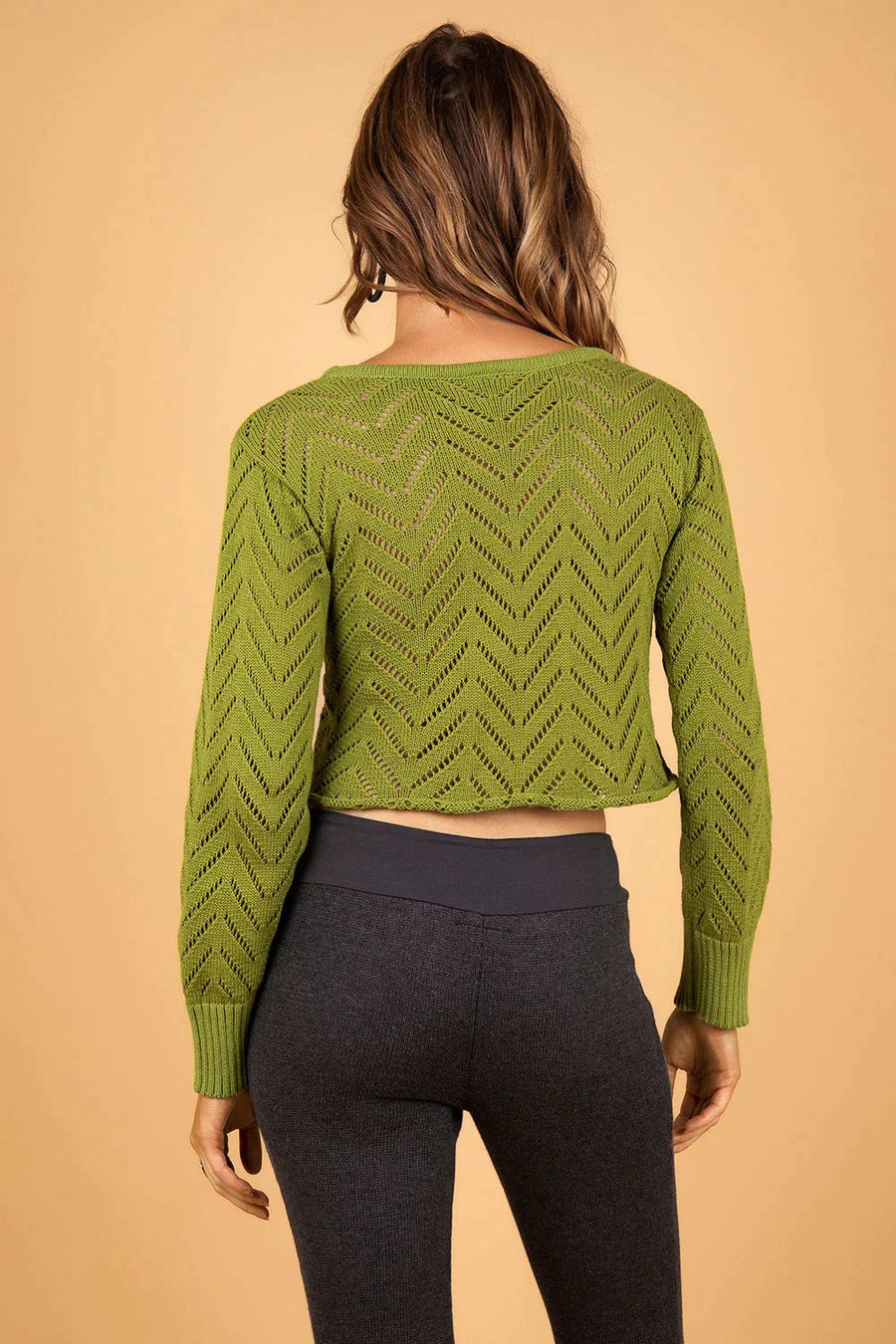 SHELLEY CROP TOP GREEN - Trancentral Shop