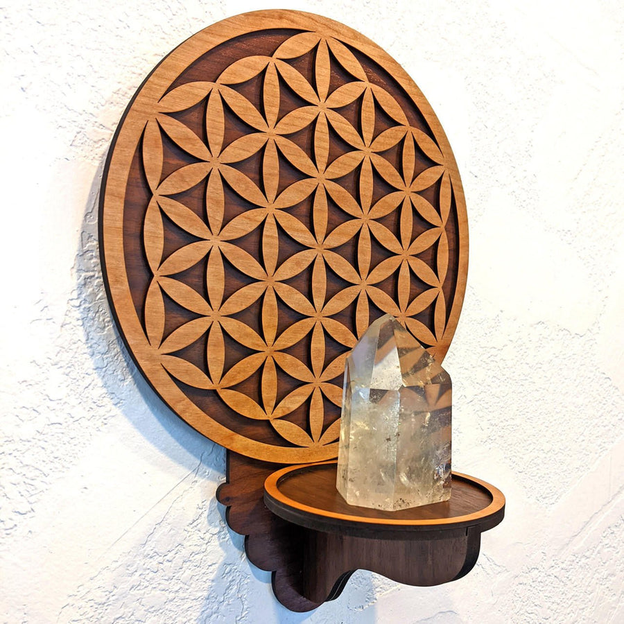 Simple Flower of Life Wall Art - Shelf/Sconce - Trancentral Shop