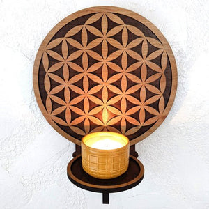 Simple Flower of Life Wall Art - Shelf/Sconce - Trancentral Shop