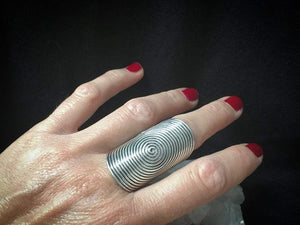 Spiral Round silver Ring - Trancentral Shop