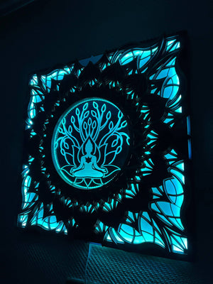 Spiritual Decor Led Wall psy art Lamp - Trancentral Shop