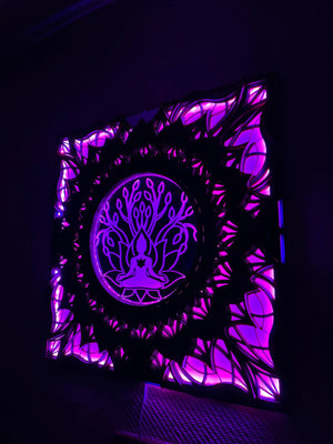 Spiritual Decor Led Wall psy art Lamp - Trancentral Shop