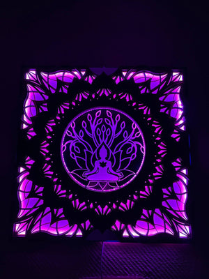 Spiritual Decor Led Wall psy art Lamp - Trancentral Shop