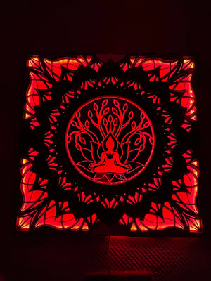 Spiritual Decor Led Wall psy art Lamp - Trancentral Shop