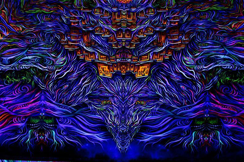 Spiritual Mandala UV backdrop - Trancentral Shop