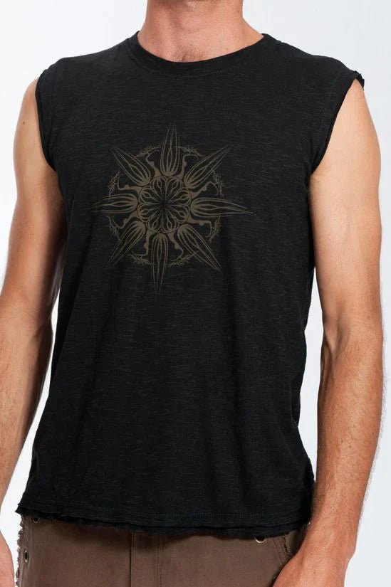 STAR TREE SINGLET BLACK - Trancentral Shop